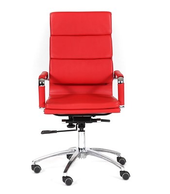 Компьютерное кресло CHAIRMAN 750 экокожа красная в Орске - изображение 1